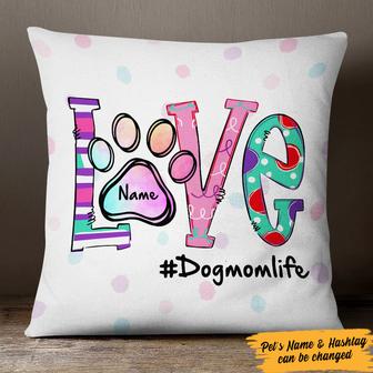Personalized Dog Mom Life Pillow - Thegiftio