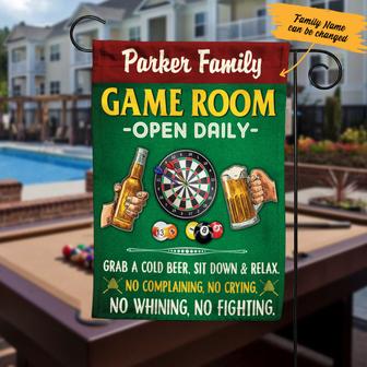 Personalized Game Room Billiards & Dart Flag - Thegiftio UK