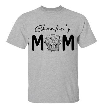 Dog Mom Simple Dog Head Custom T-Shirt - Gift for Dog Lovers - Thegiftio UK