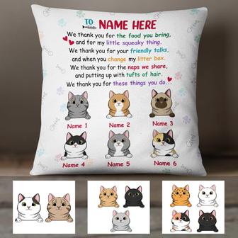 Personalized Cat Mom Poem Pillow - Thegiftio