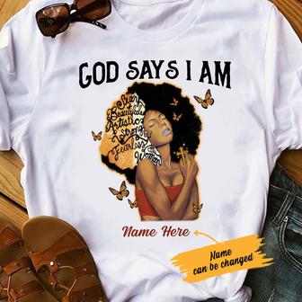Personalized BWA God Says T Shirt - Thegiftio UK