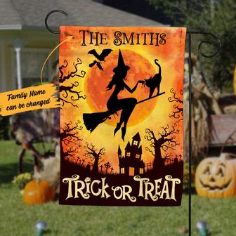Personalized Halloween Witch Flag for Home Decor - Thegiftio UK