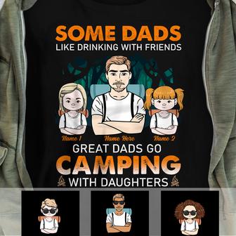 Personalized Camping Dad Grandpa T Shirt - Thegiftio UK