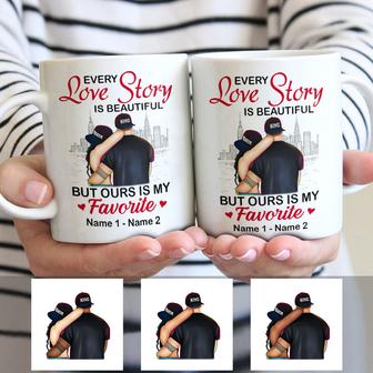 Personalized Husband Wife Couple Love Story Mug - Thegiftio UK