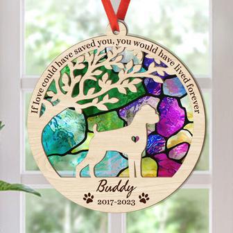 Once By My Side Personalized Suncatcher - Memorial Gift - Thegiftio UK