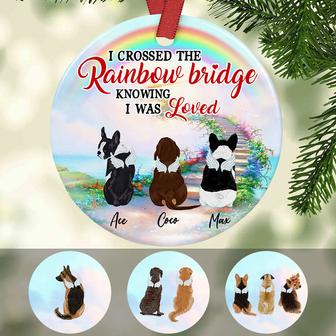 Personalized Dog Memorial Rainbow Ornament - Thegiftio