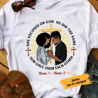 Personalized BWA Couple Christian T Shirt - Thegiftio UK