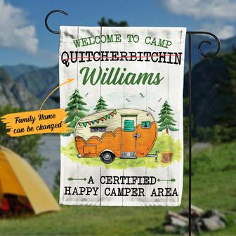 Personalized Camping Garden Flag for Outdoor Enthusiasts - Thegiftio UK