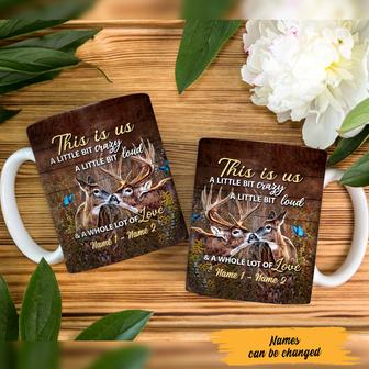 Personalized Deer Couple Love MDF Mug - Thegiftio UK