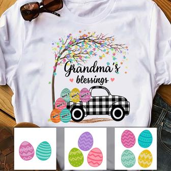 Personalized Grandma Peeps Easter Truck T Shirt - Thegiftio UK