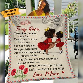 Personalized Fleece Blanket for My Daughter - Thegiftio UK