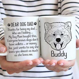 Dog Mom Loves You Dog Dad Custom Mug - Gift for Dog Lovers - Thegiftio UK
