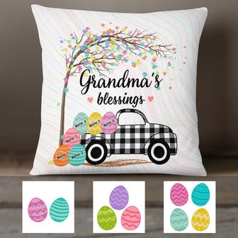 Personalized Easter Truck Pillow for Grandma - Thegiftio UK