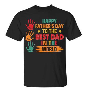Retro Happy Father's Day To The Best Dad Custom Shirt - Gift - Thegiftio UK