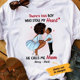 Personalized BWA Mom There This Boy T Shirt - Thegiftio UK