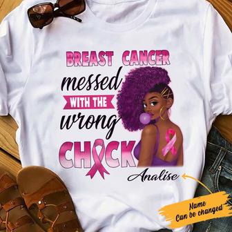Personalized BWA Breast Cancer Wrong Chick T Shirt - Thegiftio UK