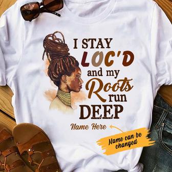 Personalized BWA Locs Roots Run Deep T Shirt - Thegiftio UK