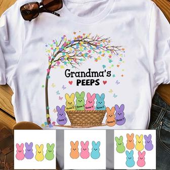 Personalized Grandma Bunny Easter T Shirt - Thegiftio UK