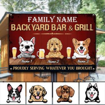 Personalized Dog Mom Dad Gifts, Dog Backyard Bar - Thegiftio