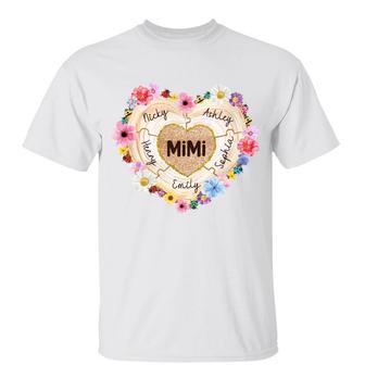 Grandma Heart Pieces Personalized T-Shirt - Gift for Grandma - Thegiftio UK