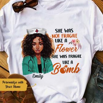 Personalized BWA Nurse Like A Bomb T Shirt - Thegiftio UK