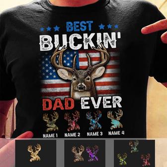 Personalized Hunting Dad Grandpa T Shirt - Thegiftio UK