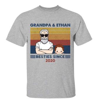 Grandpa And Granddaughter Grandson Besties Since Custom - Thegiftio UK