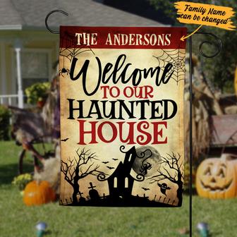 Personalized Halloween Garden Flag for Home Decor - Thegiftio UK