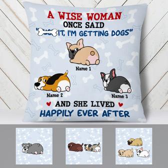 Personalized Dog Mom Wise Women Pillow - Thegiftio