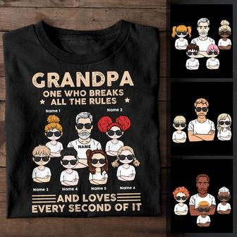 Personalized Dad Grandpa T Shirt - Thegiftio UK