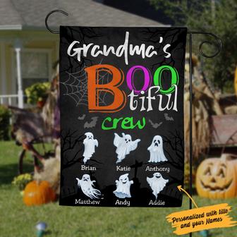 Personalized Halloween Garden Flag for Grandma - Thegiftio UK