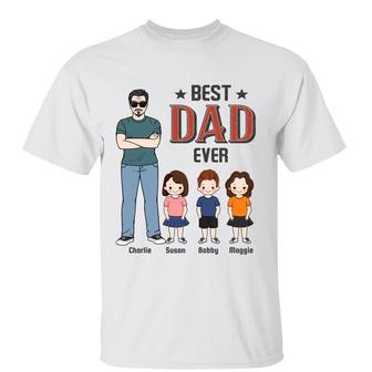 Best Dad Grandpa Uncle Ever Personalized T-Shirt - Thegiftio UK