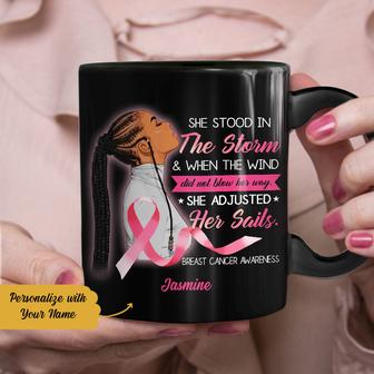 Personalized Breast Cancer Sailing BWA Mug - Thegiftio UK