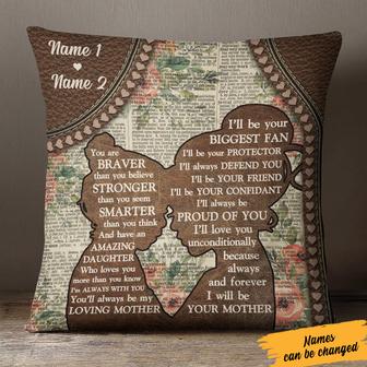 Personalized Mom And Daughter Pillow - Thegiftio UK
