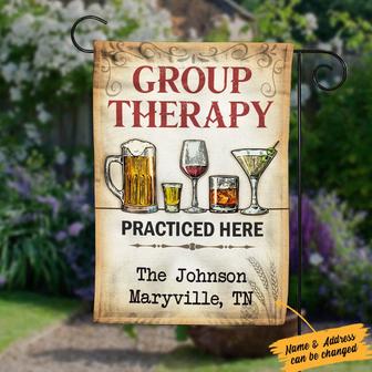 Personalized Group Therapy Garden Flag for Home Decor - Thegiftio UK