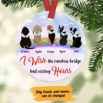 Personalized Dog Memorial Rainbow Ornament - Thegiftio