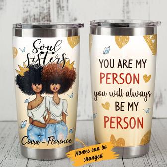 Personalized BWA Friends Soul Sister Steel Tumbler - Thegiftio