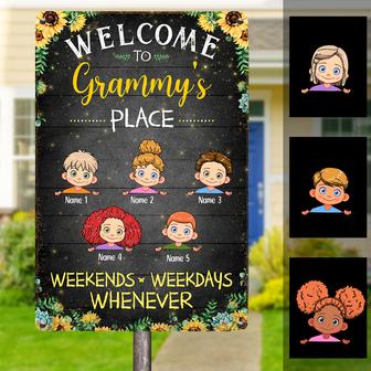 Personalized Vintage Metal Sign for Grandma - Thegiftio UK