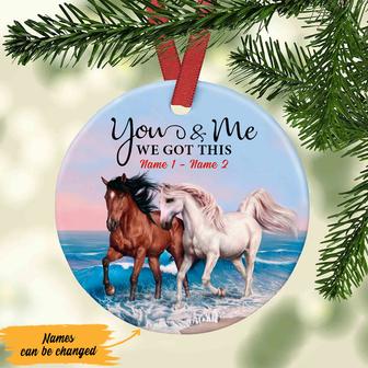 Personalized Horse Husband And Wife We Got This Ornament - Thegiftio
