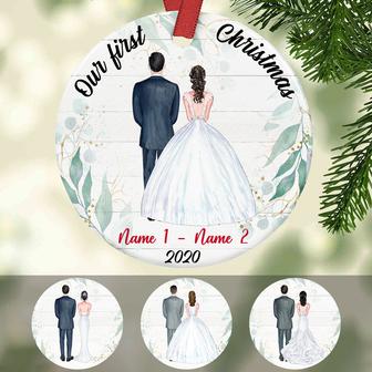 Personalized Couple First Christmas Ornament - Thegiftio UK