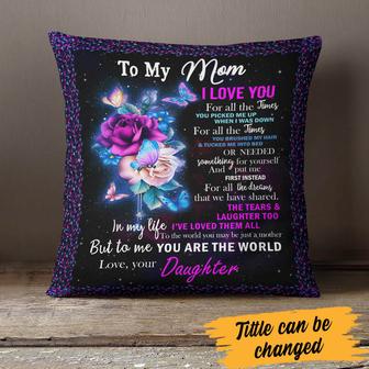 Personalized To Me You Are The World Pillow - Thegiftio