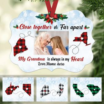Personalized Grandma Close Together Long Distance MDF Benelux Ornament NB111 87O58 - Thegiftio UK