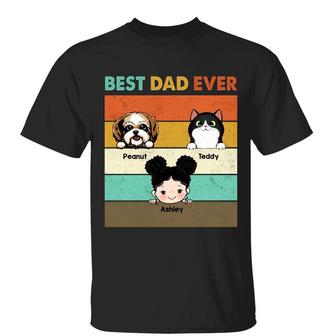 Best Dad Ever Personalized T-Shirt - Father's Day Gift - Thegiftio UK