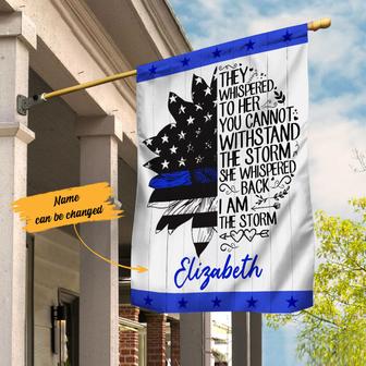 Personalized Police House Flag for Law Enforcement Fans - Thegiftio UK