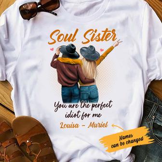 Personalized Girl Friends Perfect Idiot T Shirt - Thegiftio UK