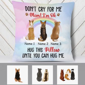 Personalized Memorial Dog Mom Pillow TID - Thegiftio UK