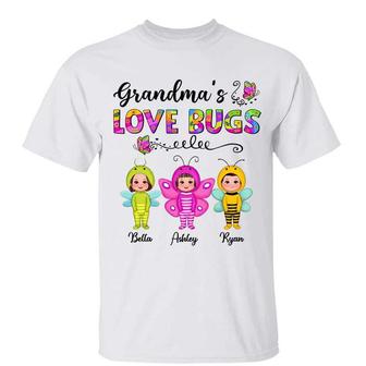 Grandma's Bugs Colorful Custom T-Shirt - Gift for Grandma - Thegiftio UK