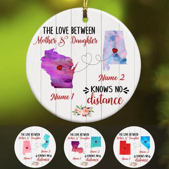 Personalized Love Between Long Distance Watercolor Ornament SB2411 30O34 - Thegiftio UK