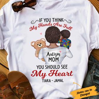 Personalized Autism Mom BWA T Shirt - Thegiftio UK