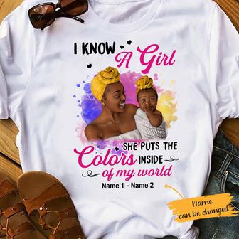 Personalized BWA Mom My World T Shirt - Thegiftio UK